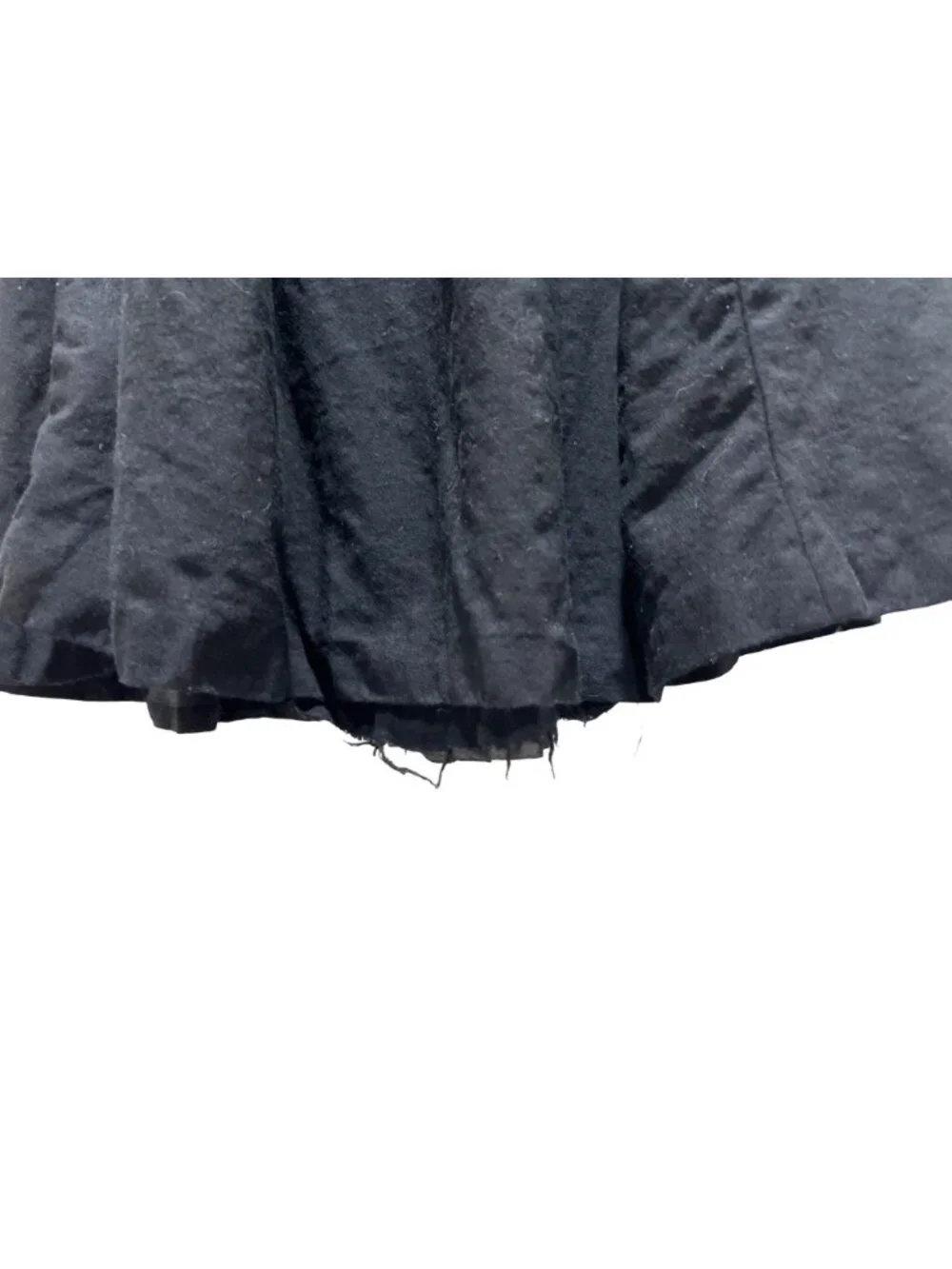 Nordstrom Size 10 Black Wool Skirt Side Zipper 29e - Picture 4 of 12